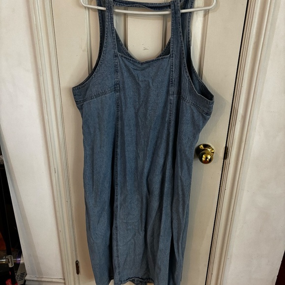 plus size denim dress vintage 90s - Picture 7 of 7